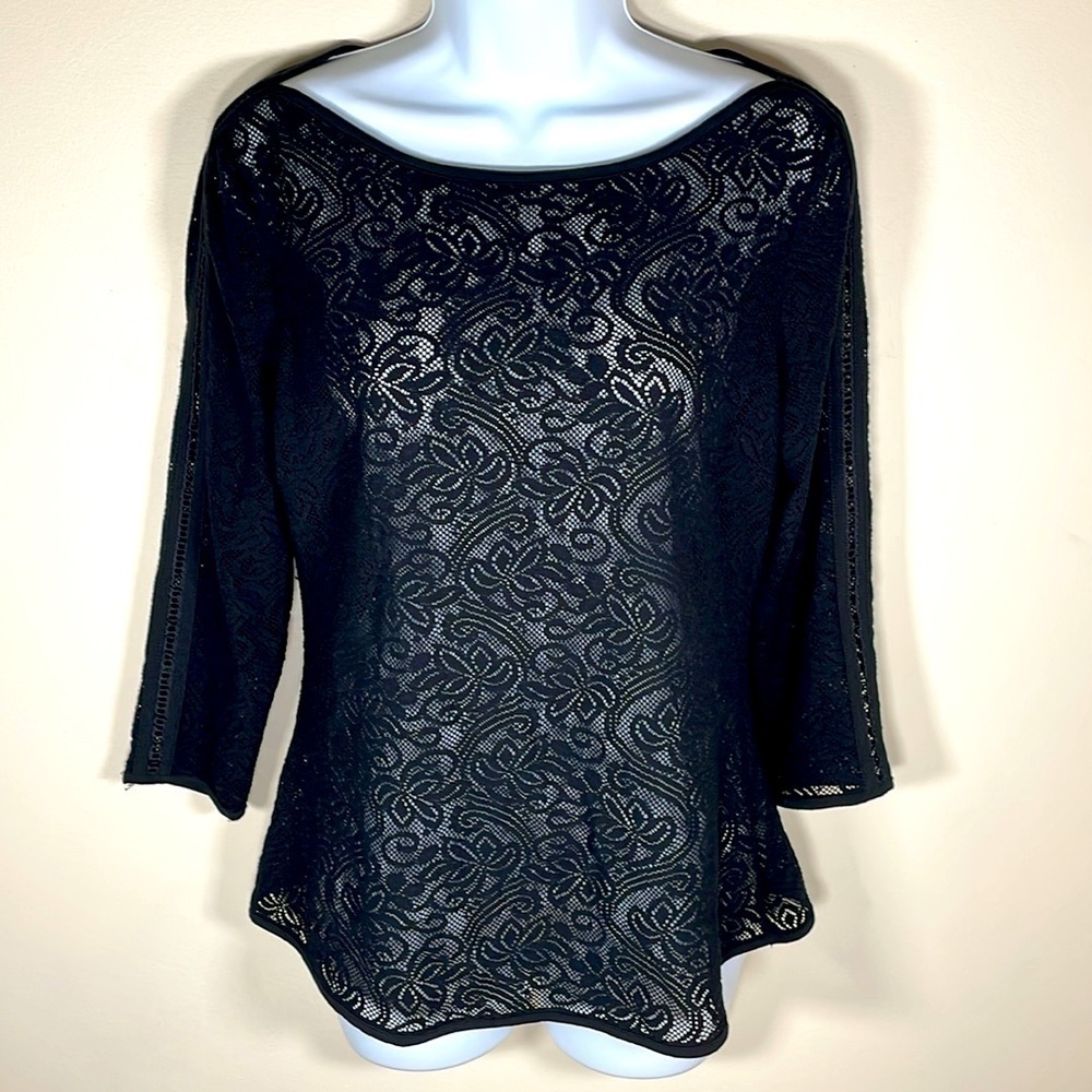 CACHE Floral Lace Top. S. NWT.